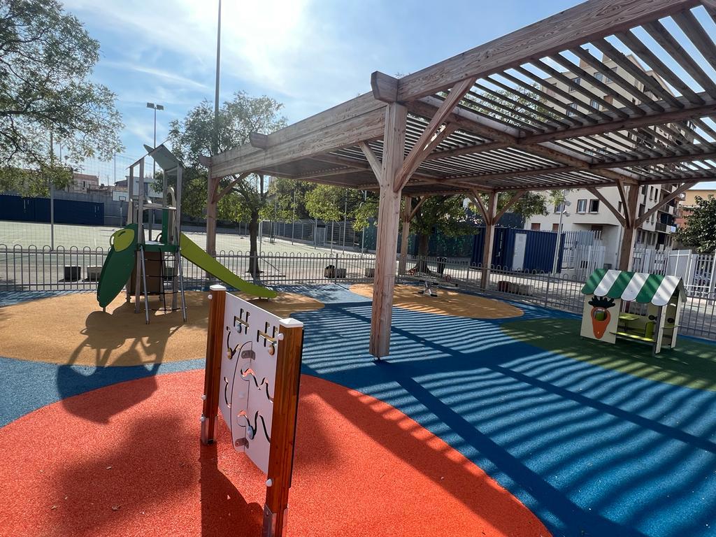 Aire de jeux colorés