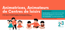 Devenez Animateur / Animatrice dans nos Centres Aérés
