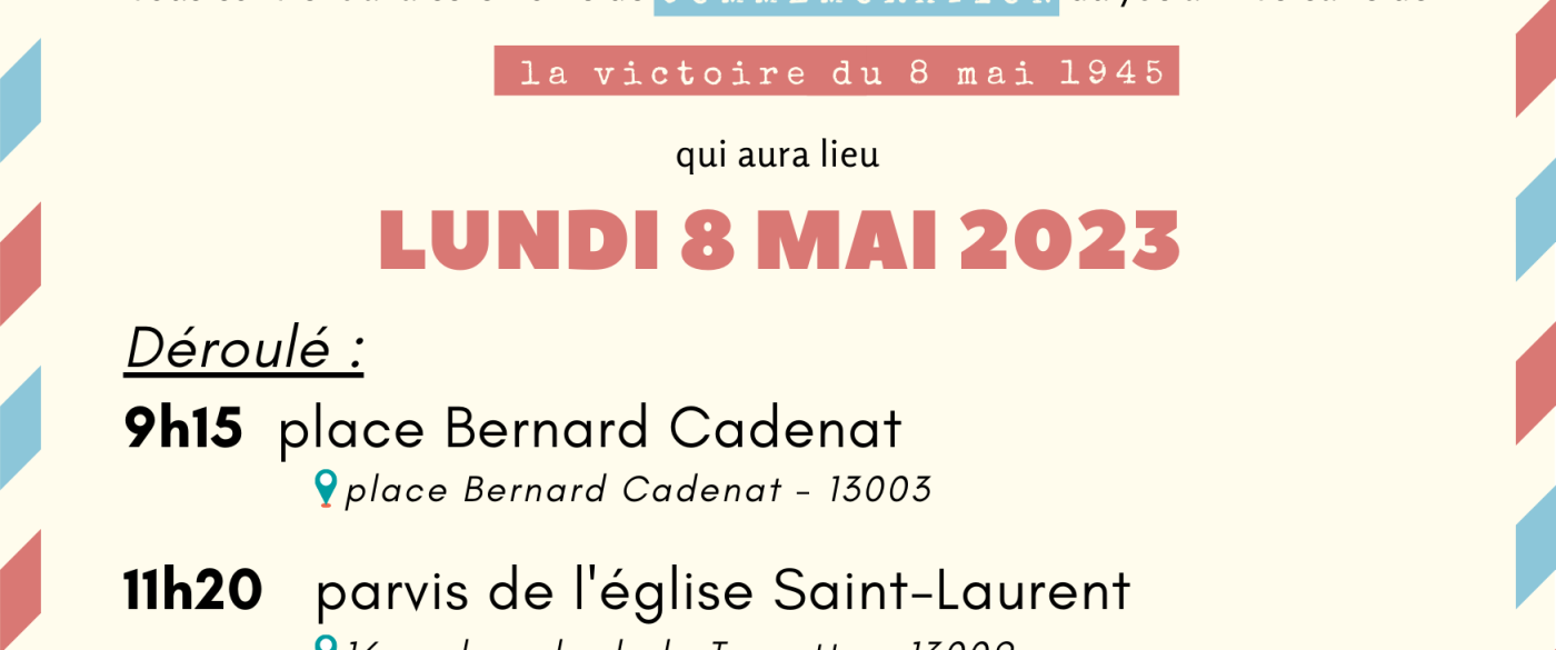 Cérémonies de Commémoration – 8 mai