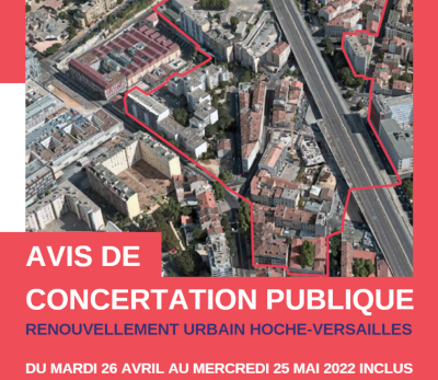 La concertation sur le projet de renouvellement urbain de Hoche-Versailles est ouverte