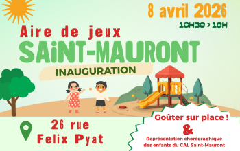inauguration de l'aire de jeux au CAL Saint-Mauront